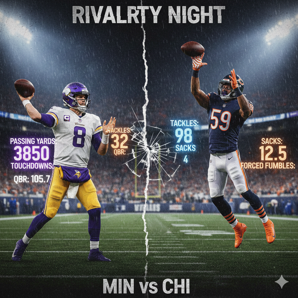 minnesota vikings vs chicago bears match player stats