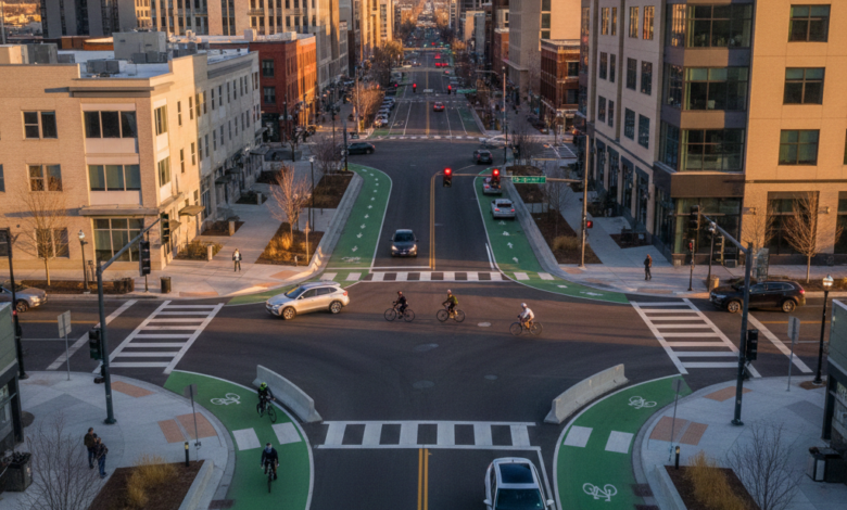 salt lake city utah protected intersection