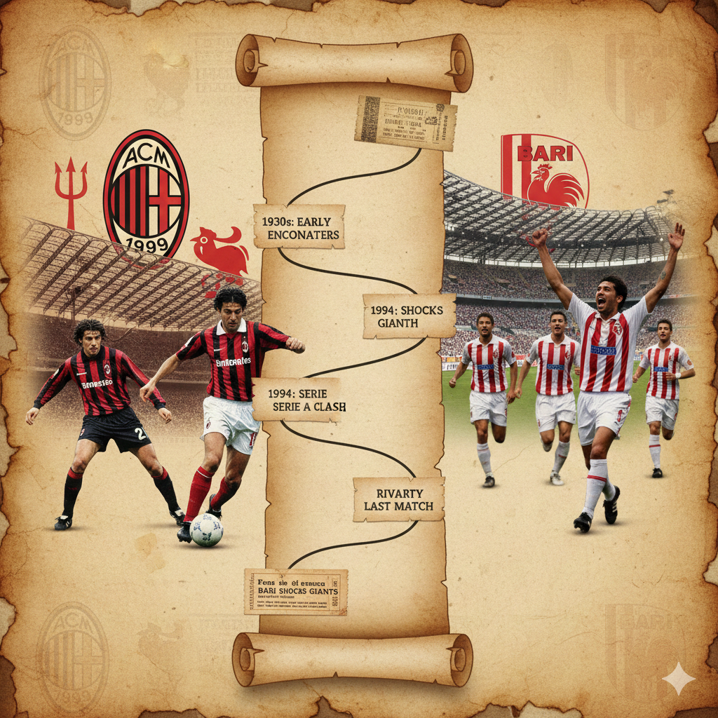 ac milan vs ssc bari timeline​
