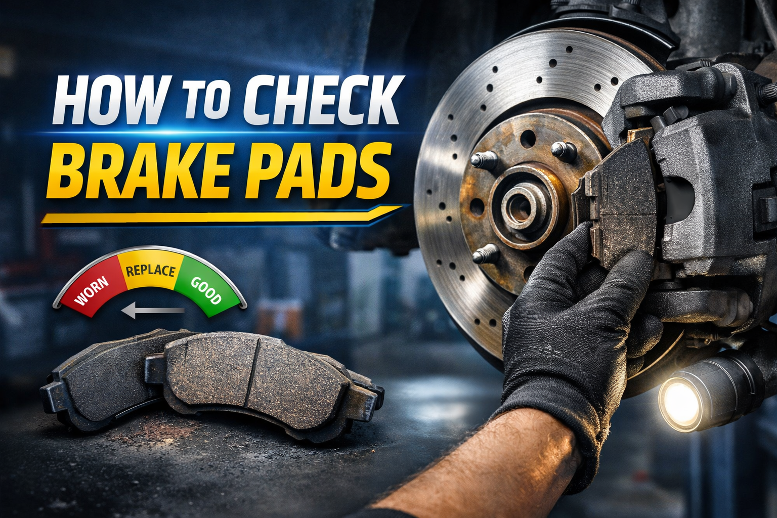 how to check brake pads